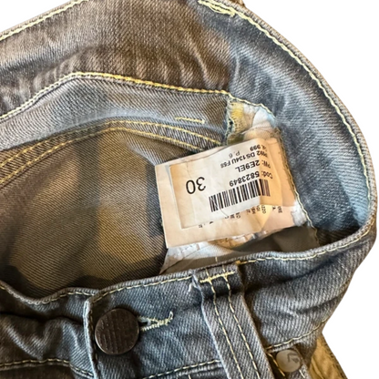 Dondup Lucky Distressed Slim Fit Jeans (Grey)