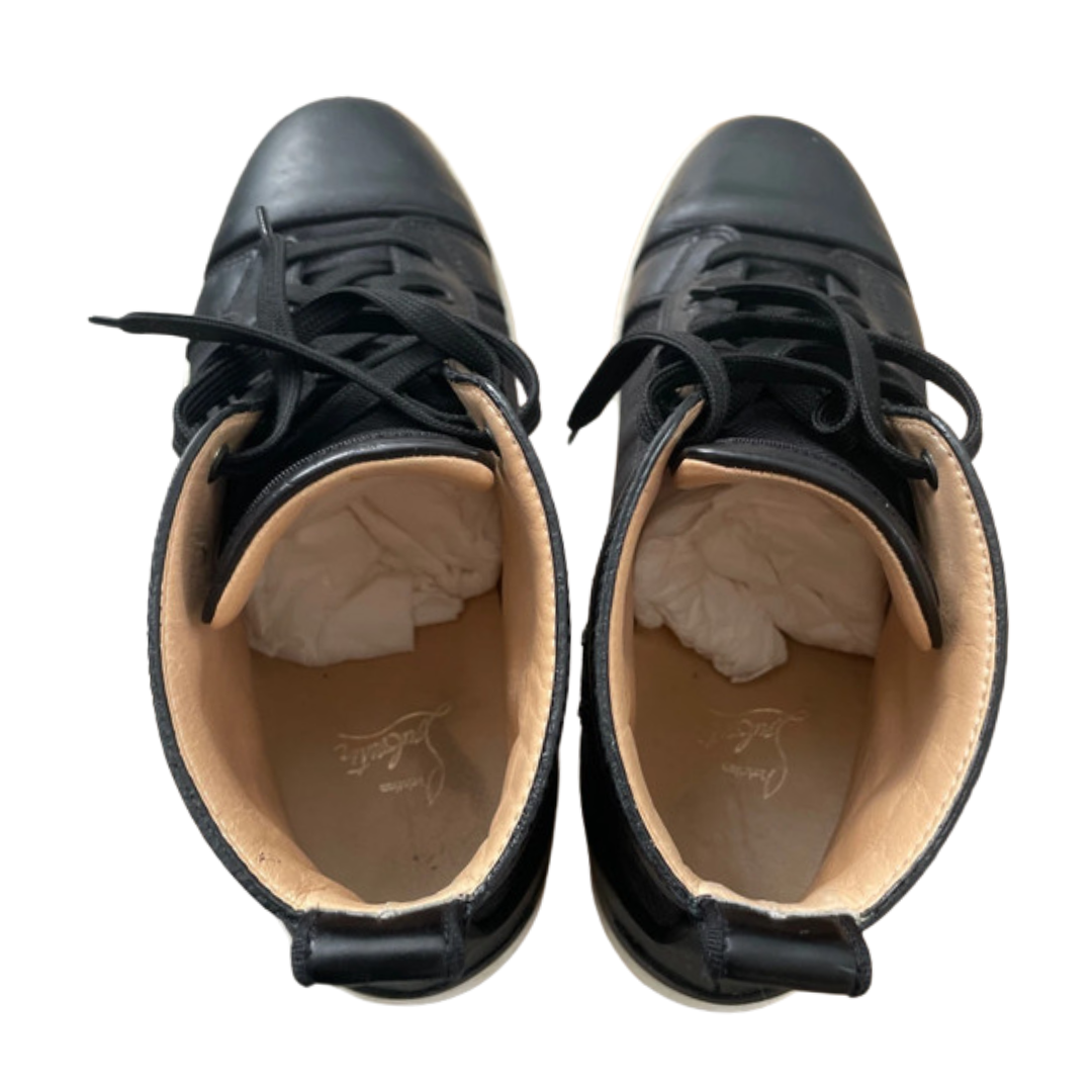 Christian Louboutin Louis Orlato High Top Sneakers (Black)