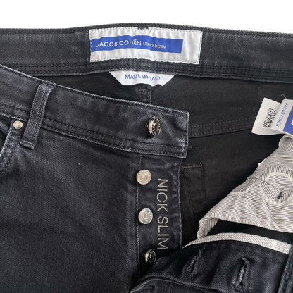 Jacob Cohën Nick Slim Fit Jeans (Black)