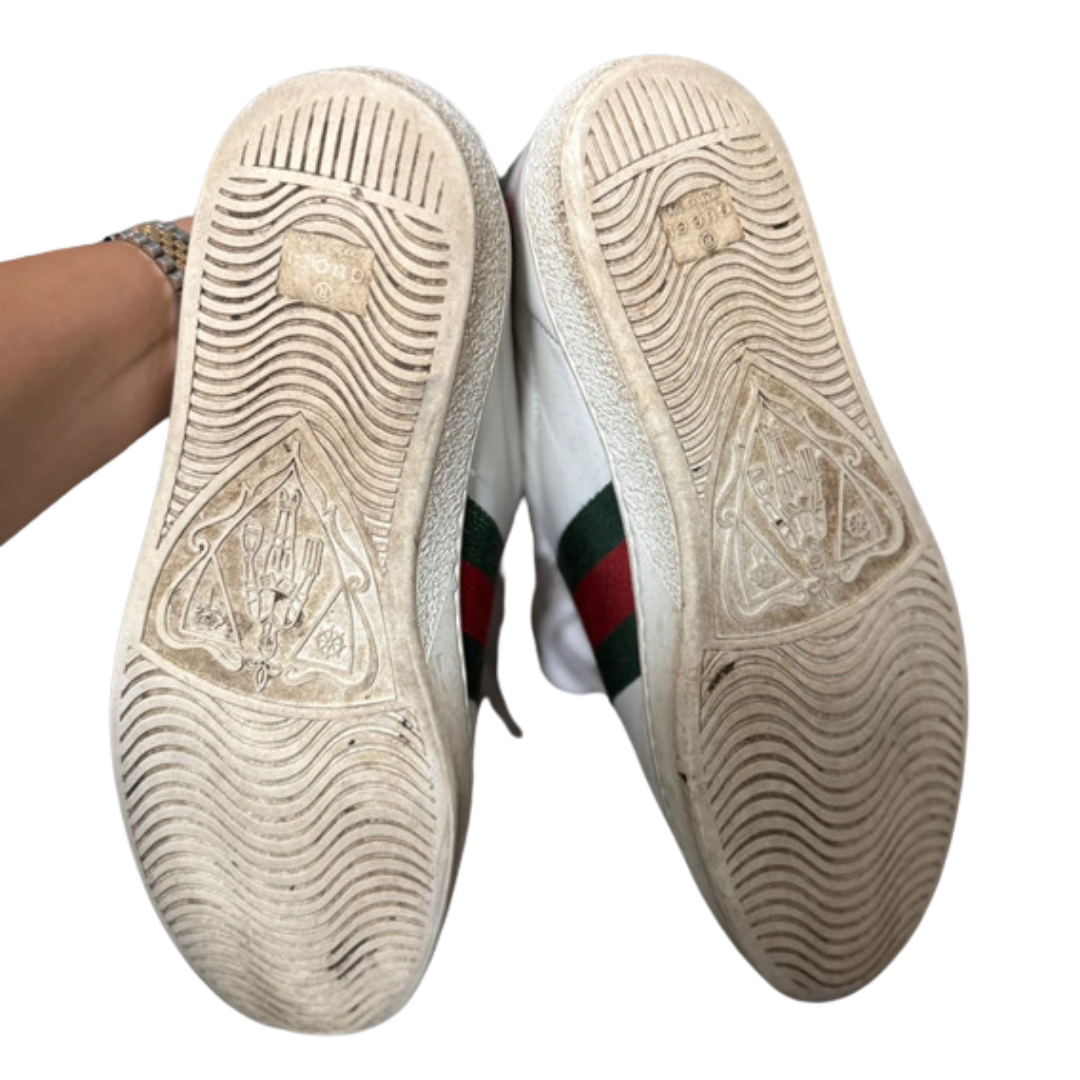 Gucci Ace Sneakers (White)