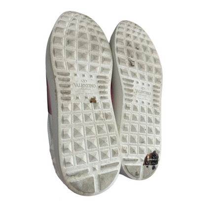 Valentino Garavani Open Sneakers (White Pink) (Womens)