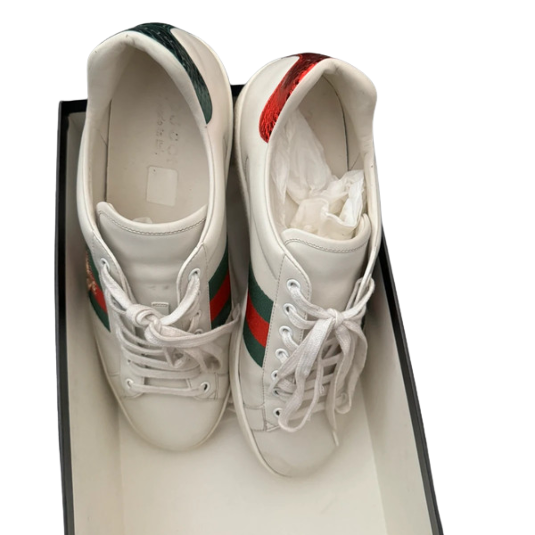 Gucci Ace Sneakers (White)