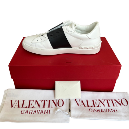 Valentino Garavani Open Sneakers (White Black) (New)