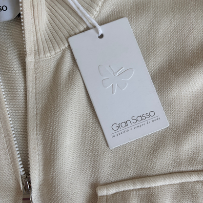 Gran Sasso Cashmere Cardigan Jacket (Beige) (New)
