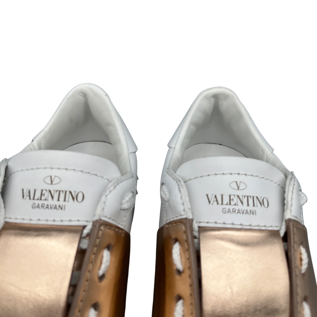 Valentino Garavani Flycrew Sneakers (White Gold) (Womens)