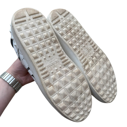 Valentino Garavani Open VLTN Sneakers (White Black) (Womens)