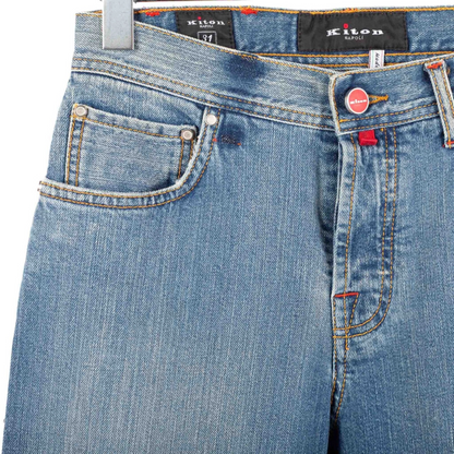 Kiton Napoli Slim Fit Jeans (Blue) (New)