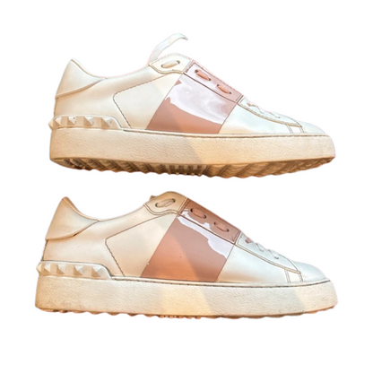 Valentino Garavani Open Sneakers (White Gold) (Women's)