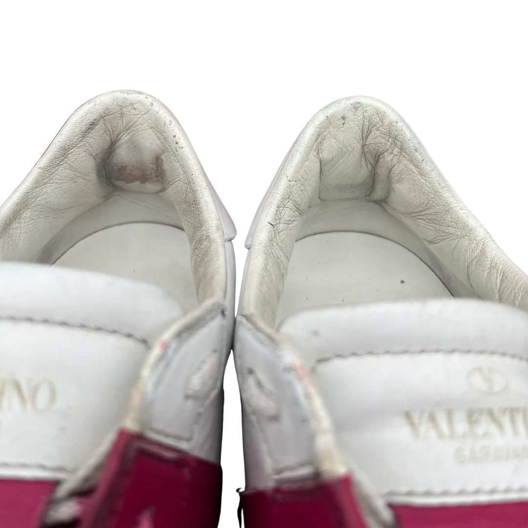 Valentino Garavani Open Sneakers (White Pink) (Womens)