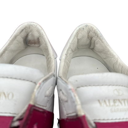 Valentino Garavani Open Sneakers (White Pink) (Womens)