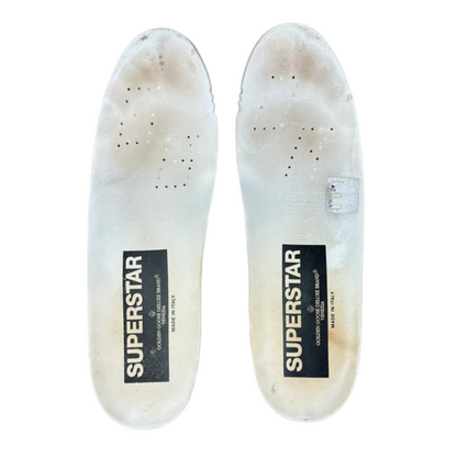 Golden Goose Superstar Sneakers (White Beige) (Women's)