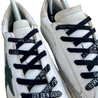 Golden Goose Superstar Sneakers (Pink Heel) (Women's)
