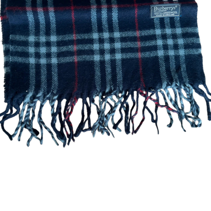 Burberry Scarf (Navy) (Vintage)