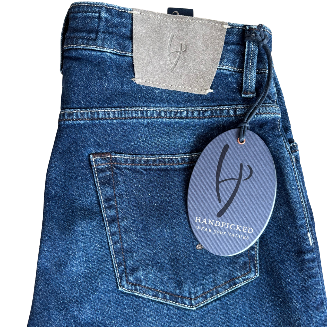 Handpicked Orvieto Slim Fit Jeans (Navy) (New)