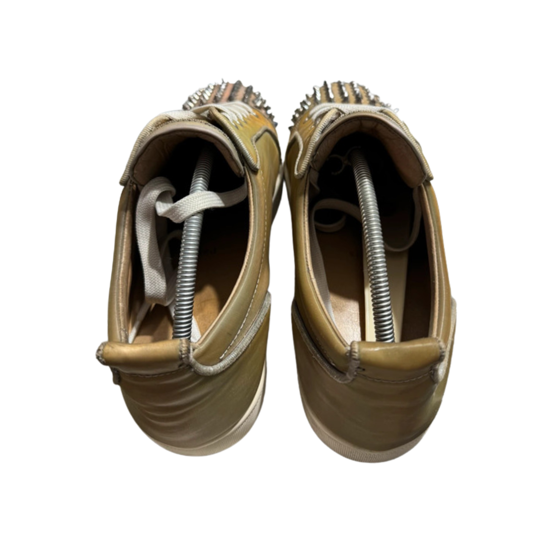 Christian Louboutin Louis Junior Spike Sneakers (Khaki)