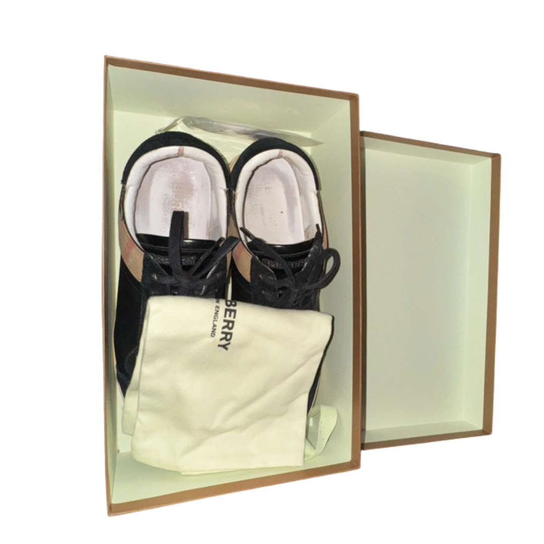 Burberry Checkered Low Sneakers (Black)