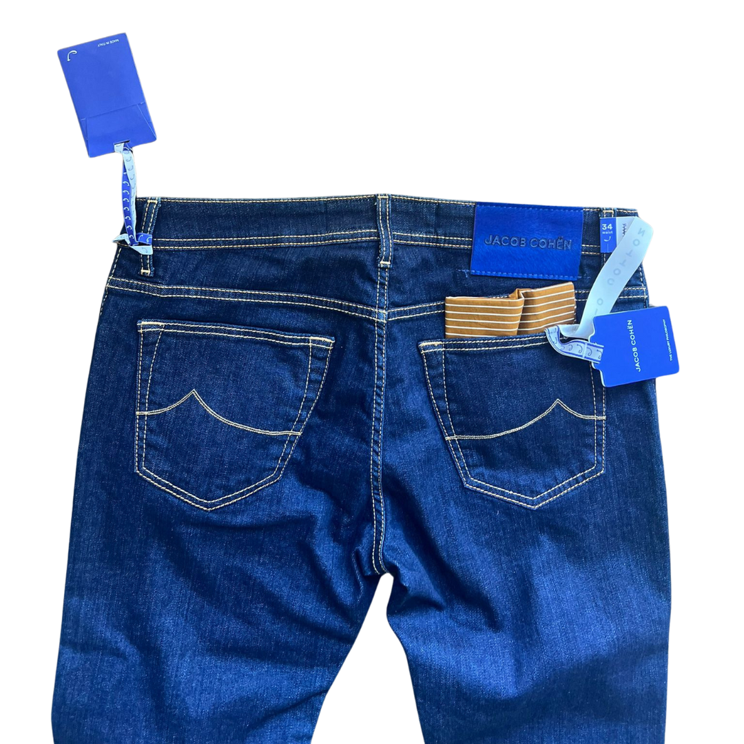 Jacob Cohën Bard Slim Fit Jeans (Navy) (New)