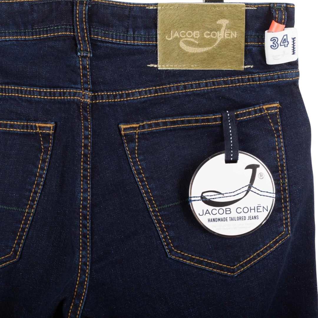Jacob Cohën 620 Straight Fit Jeans (Navy) (New)