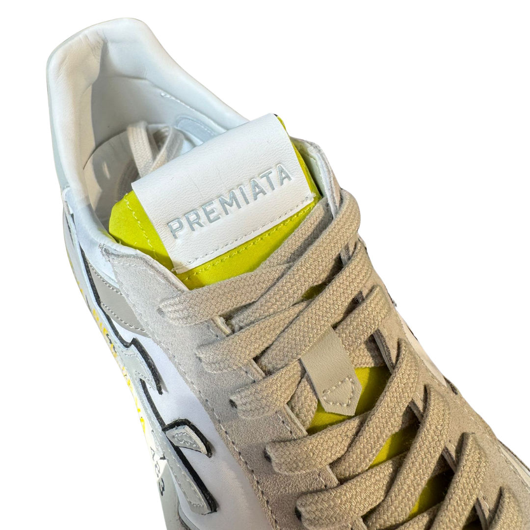 Premiata NOUS 6655 Sneakers (White Grey) (New)