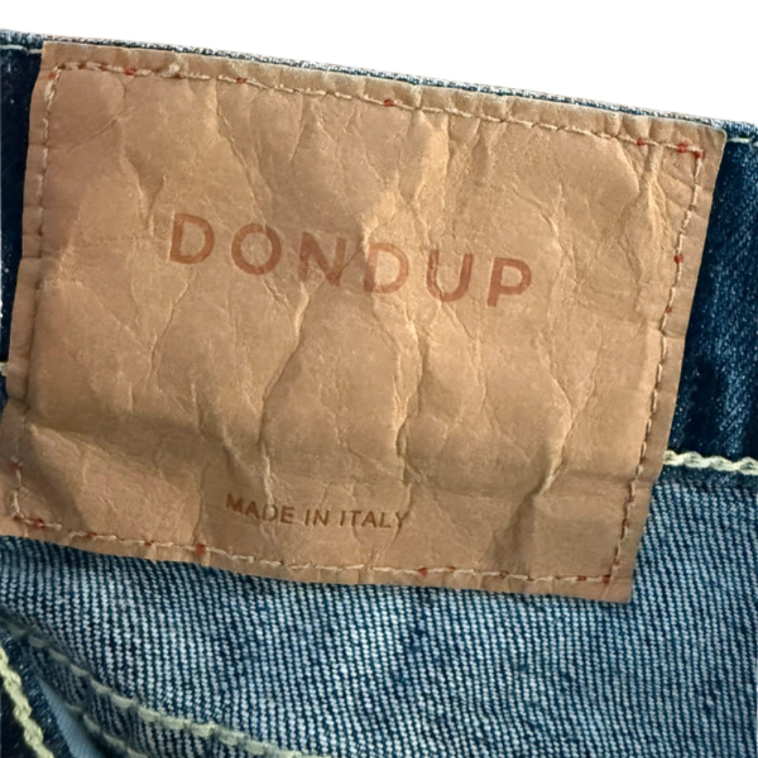 Dondup Brady Distressed Slim Fit Jeans (Navy)