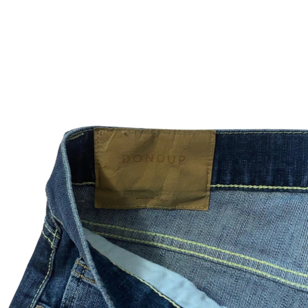 Dondup Ritchie Distressed Skinny Fit Jeans (Navy)