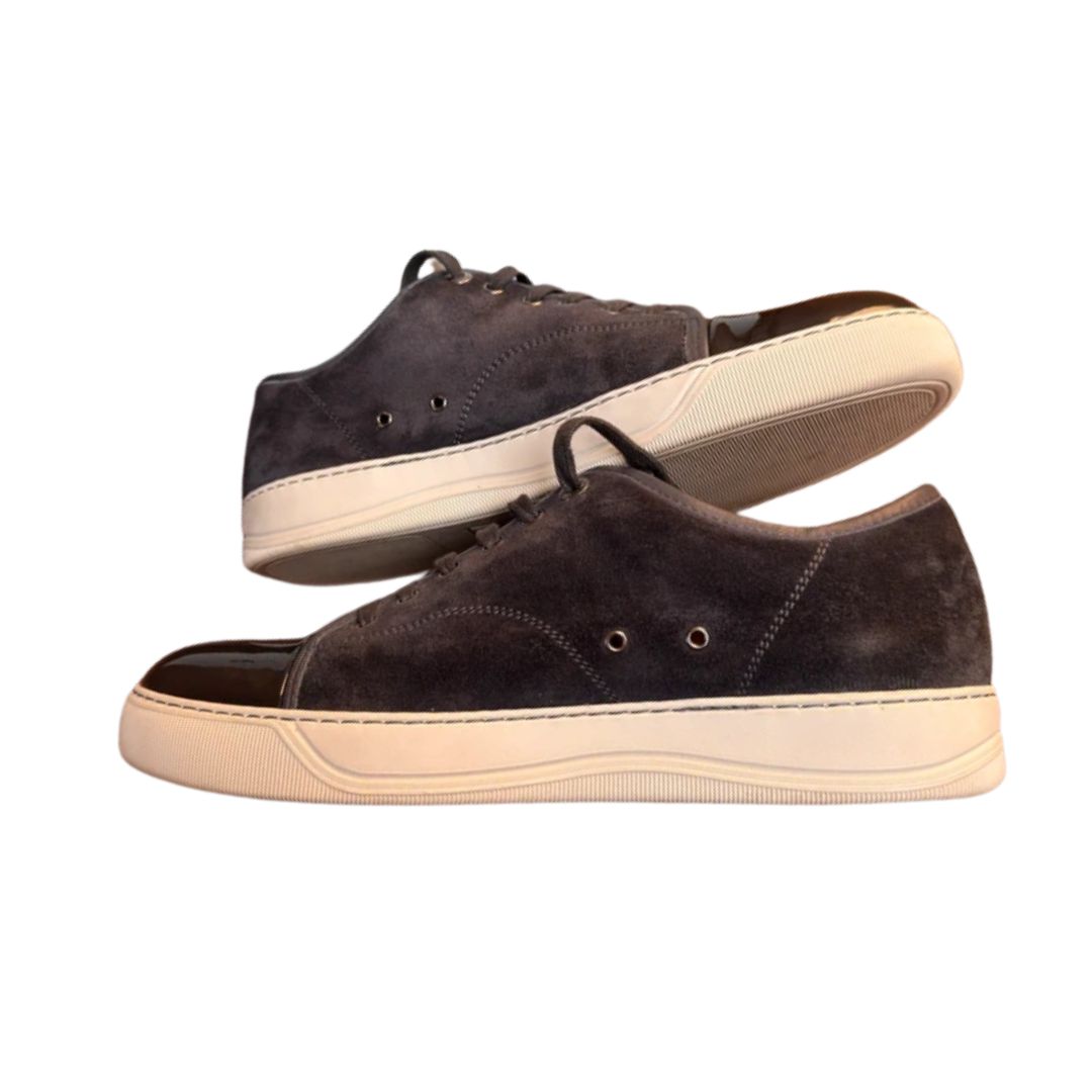 Lanvin Cap Toe Sneakers (Dark Grey)