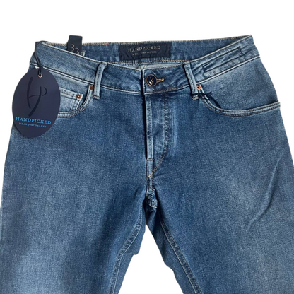 Handpicked Orvieto Slim Fit Jeans (Navy) (New)