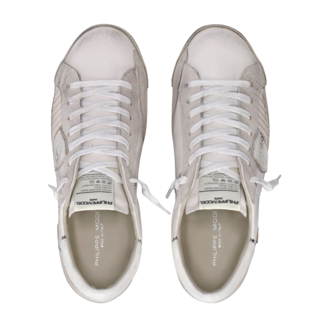 Philippe Model PRSX Sneakers (White Ecru) (New)