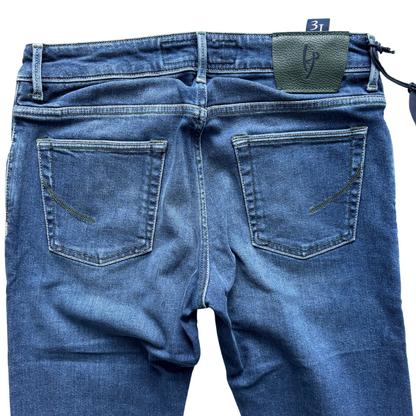 Handpicked Orvieto Slim Fit Jeans (Navy Blue) (New)
