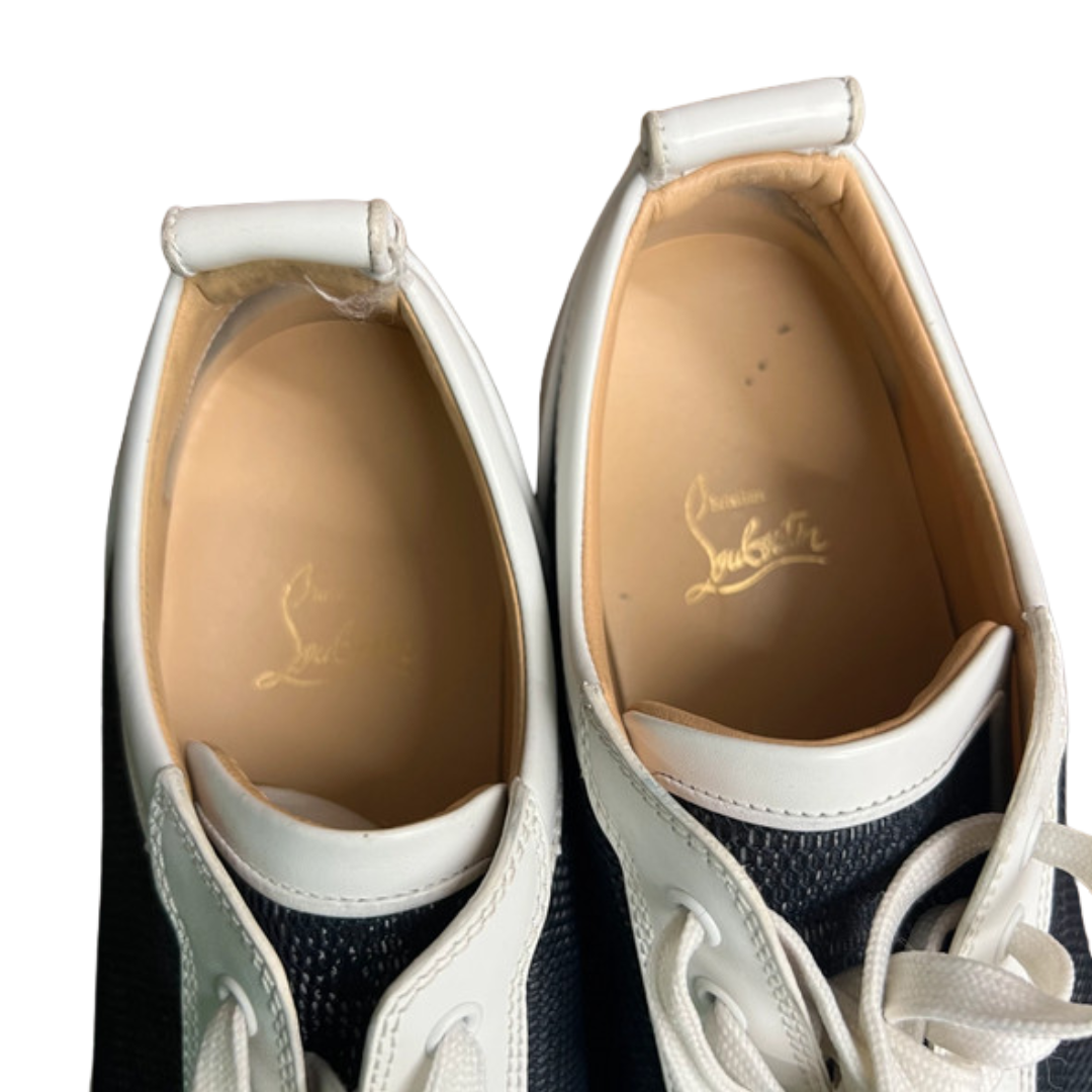 Christian Louboutin Louis Junior Sneakers (White Black)