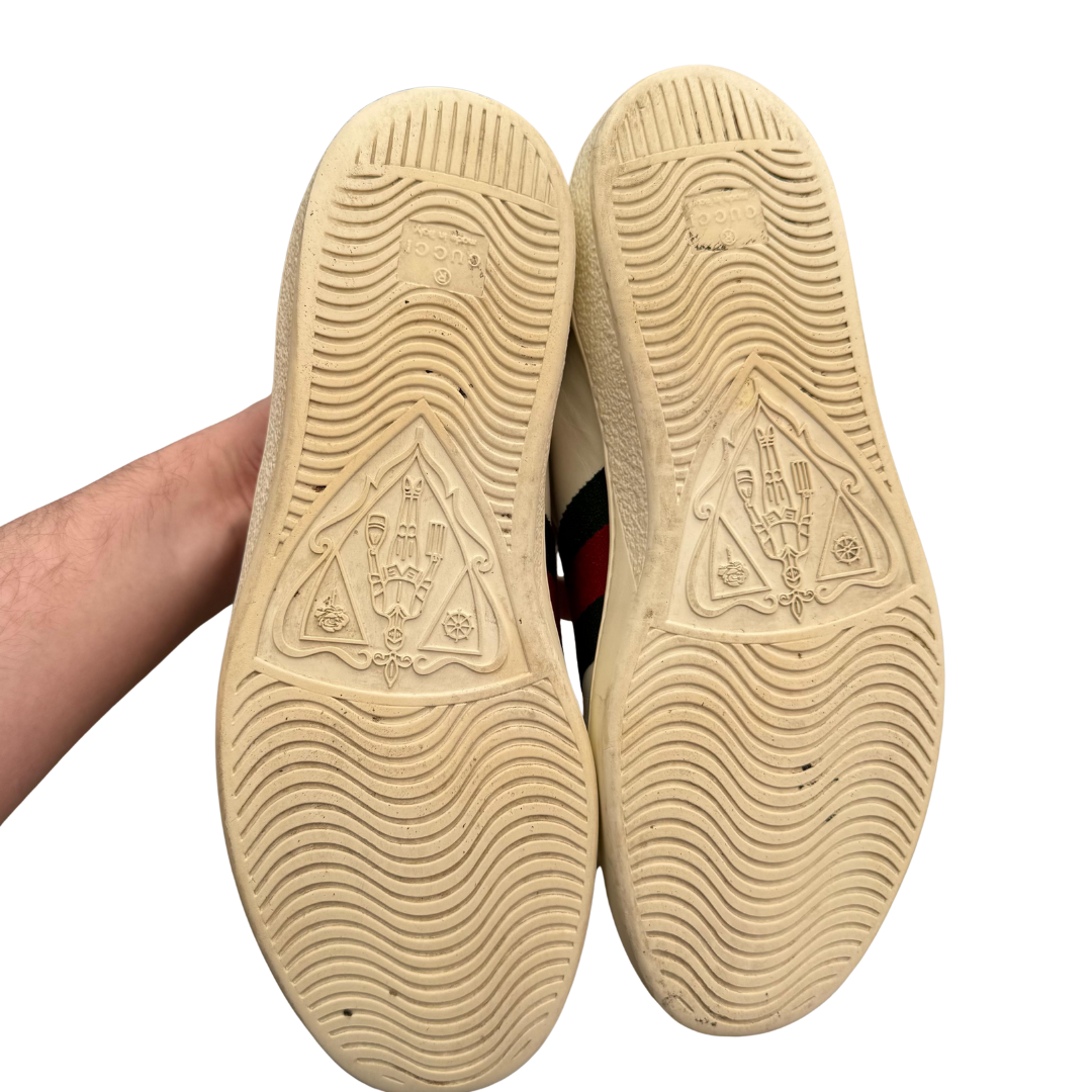 Gucci Ace Sneakers (White)