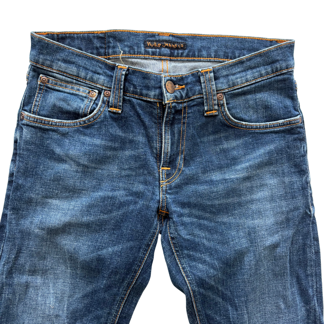 Nudie Tight Long John Slim Fit Jeans (Navy)