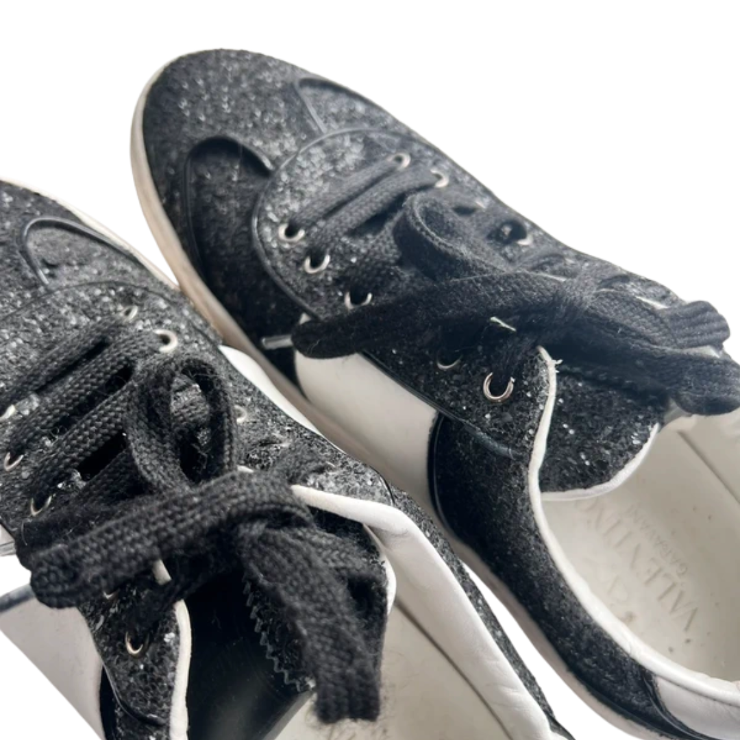 Valentino Garavani Open Sneakers (White Gold) (Women's)