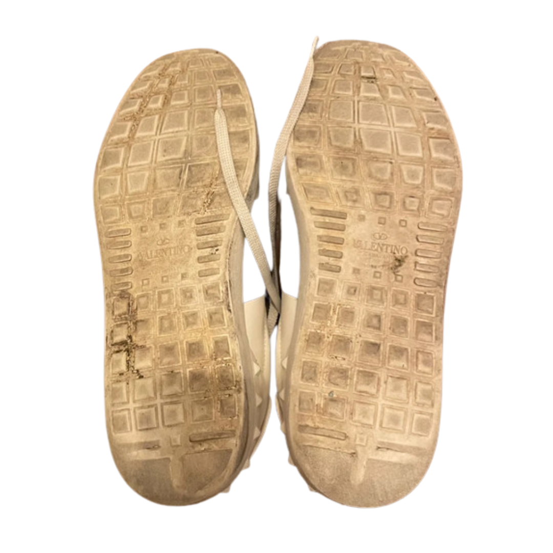 Valentino Garavani Open Sneakers (White Burgundy)
