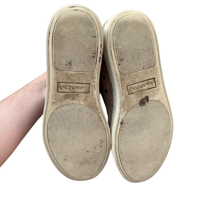 Lanvin Cap Toe Sneakers (Beige)