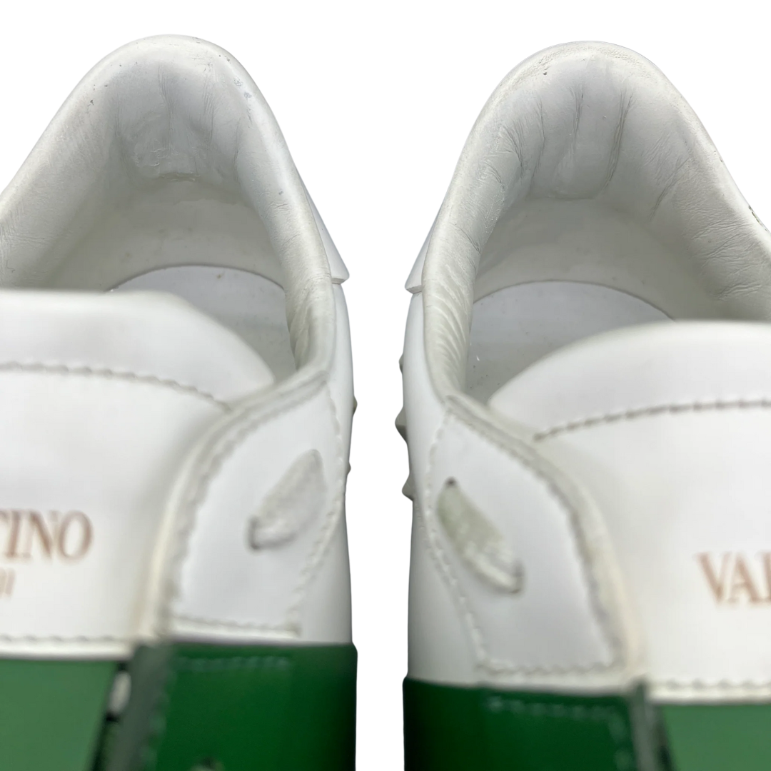 Valentino Garavani Open Sneakers (White Green)