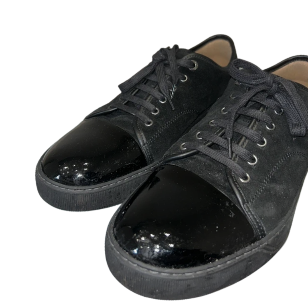 Lanvin Cap Toe Sneakers (Black)