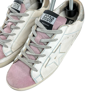 Golden Goose Superstar Sneakers (White Pink) (Women's)