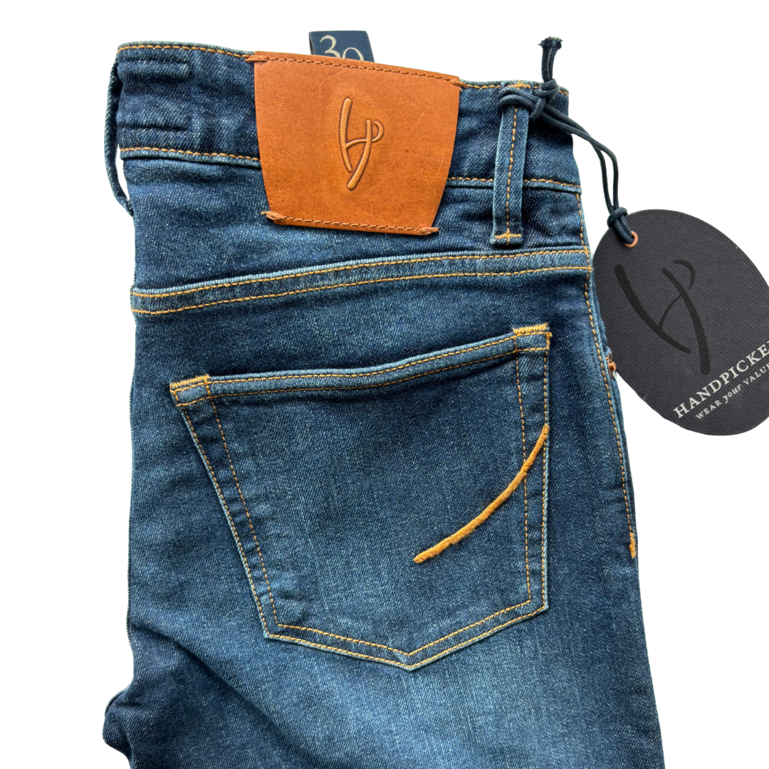 Handpicked Orvieto Slim Fit Jeans (Navy) (New)