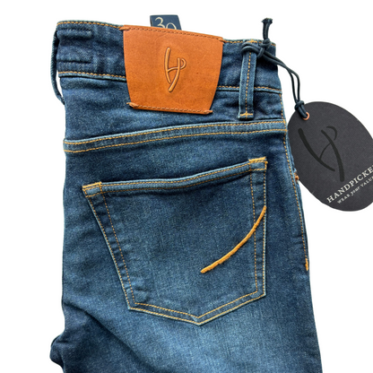 Handpicked Orvieto Slim Fit Jeans (Navy) (New)