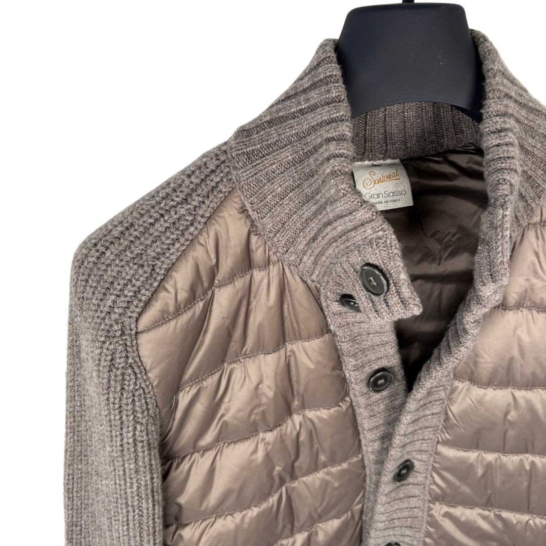 Gran Sasso Down Cardigan Jacket (Grey)