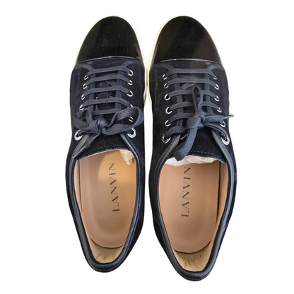 Lanvin Cap Toe Sneakers (Navy)