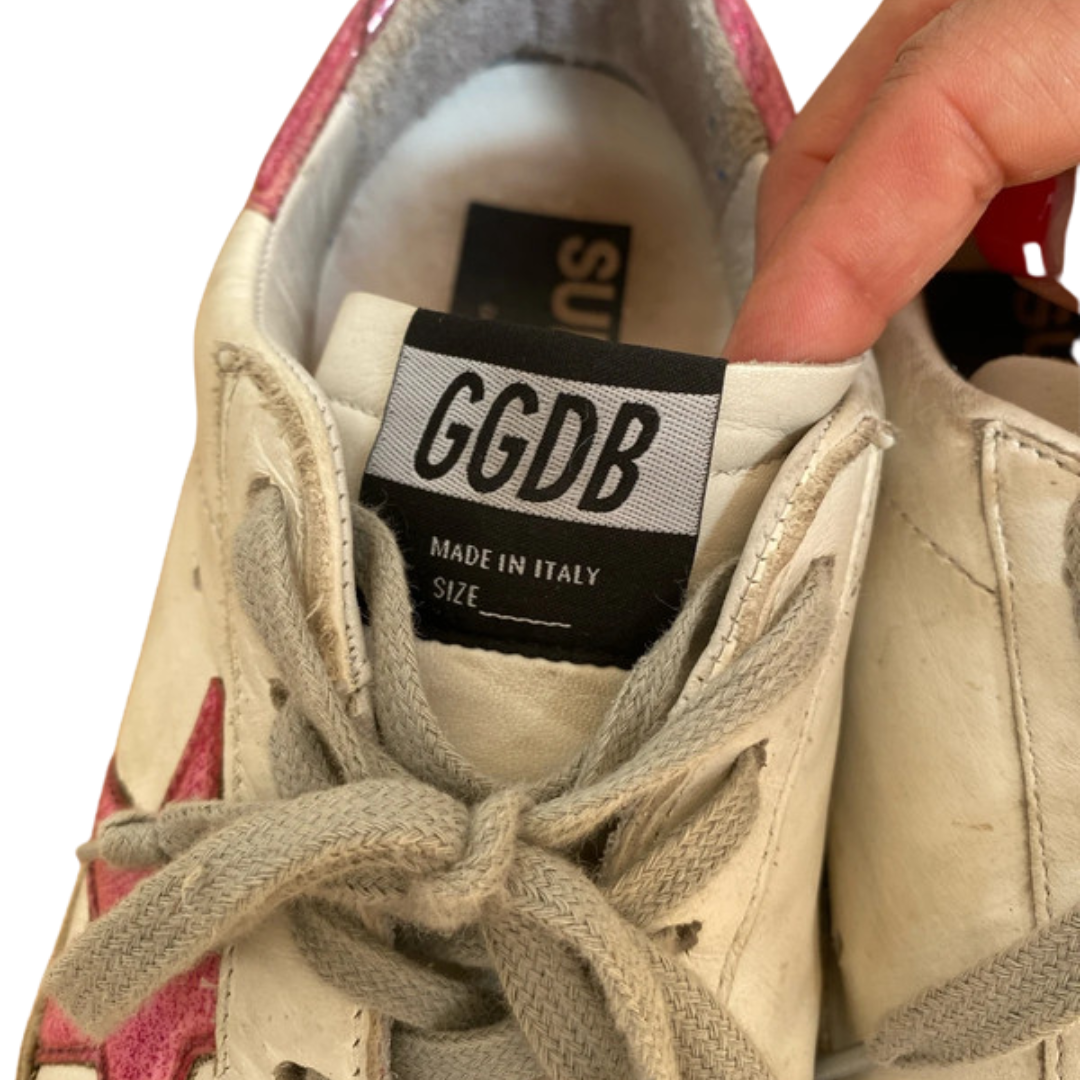 Golden Goose Superstar Sneakers (White Pink) (Women's)