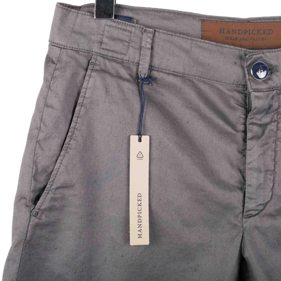 Handpicked Linen Shorts (Grey) (New)