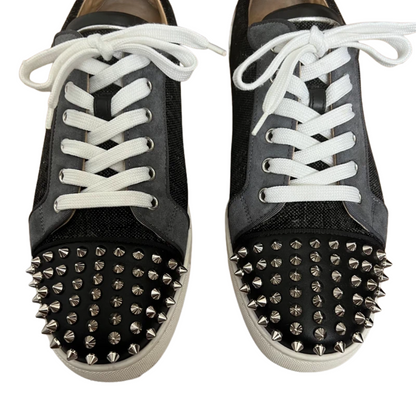Christian Louboutin Louis Junior Spike Sneakers (Black)
