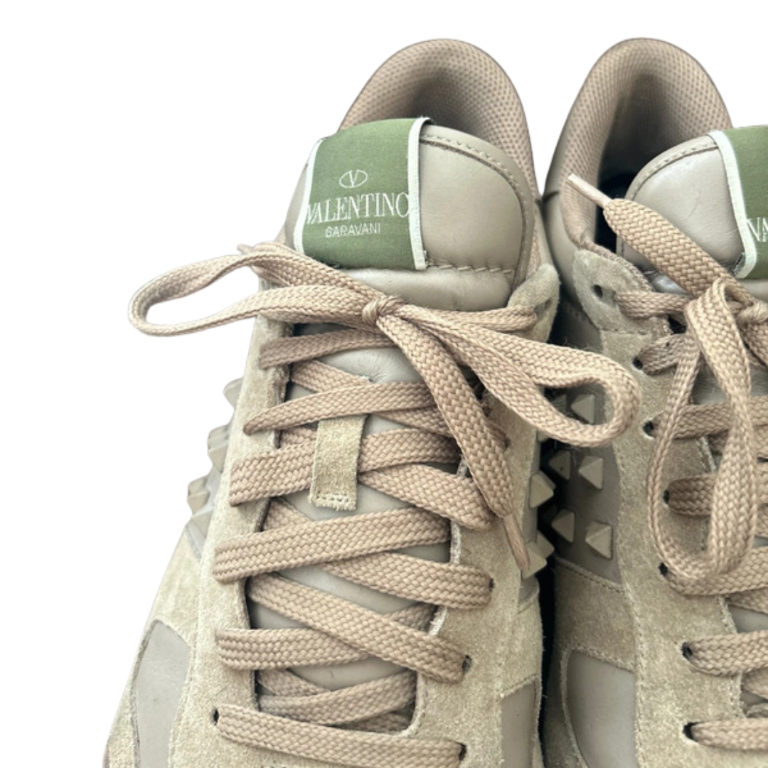 Valentino Garavani Rockrunner Sneakers (Beige)