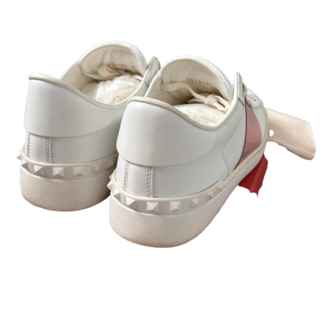 Valentino Garavani Open Sneakers (White Pink) (Womens)