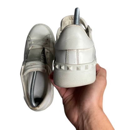 Valentino Garavani Open Sneakers (White Silver) (Womens)