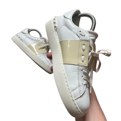 Valentino Garavani Open Sneakers (White Gold) (Women's)