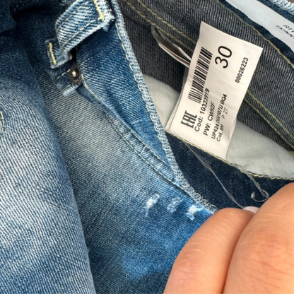 Dondup George Distressed Skinny Fit Jeans (Blue)